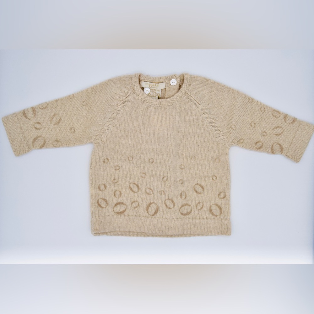 Ovale Baby Signature “O” Wool Sweater